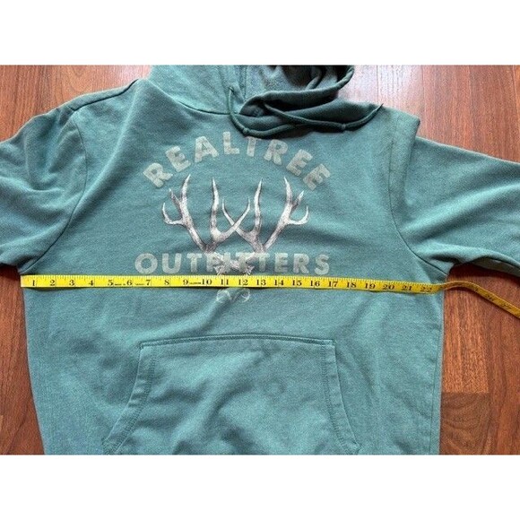 Realtree Outfitters Turquoise Hoodie MED Pullover Teal Blue EUC Hunting - Picture 8 of 10
